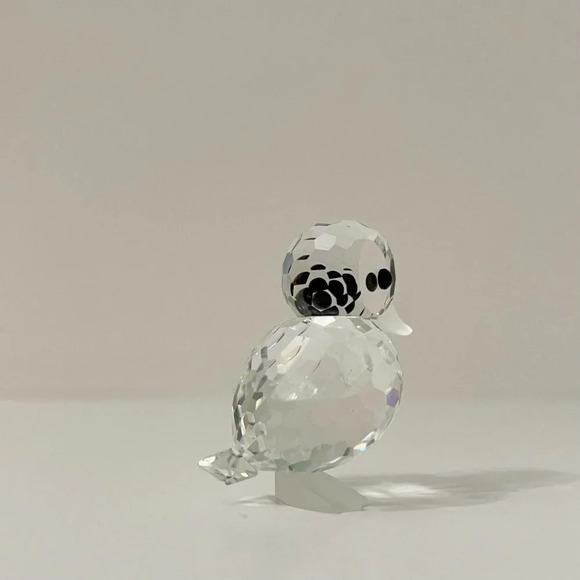 Crystal Glass Duck Figurine Miniature Figure 1.5 Inch Chip - Picture 4 of 16